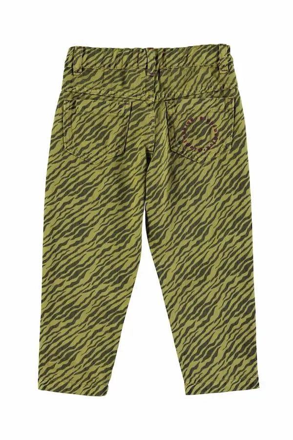 Pantalones verde caqui stilo mom fit de Piupiuchick, parte trasera.