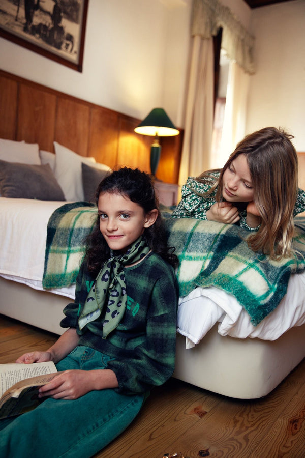 Green and black checkered flannel shirt Piupiuchick