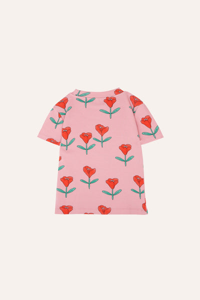 The Campamento Tulips Allover Kids Rib Tshirt