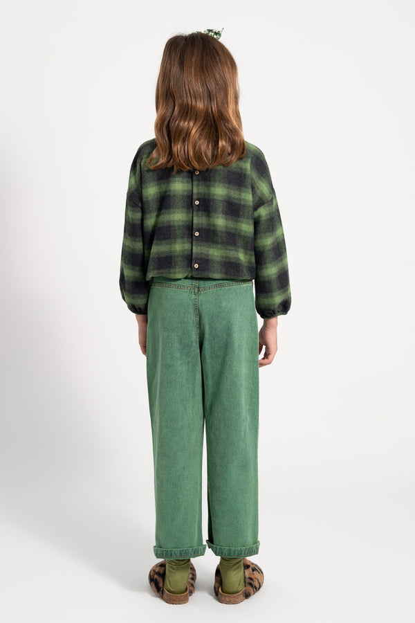 Green and black checkered flannel shirt Piupiuchick