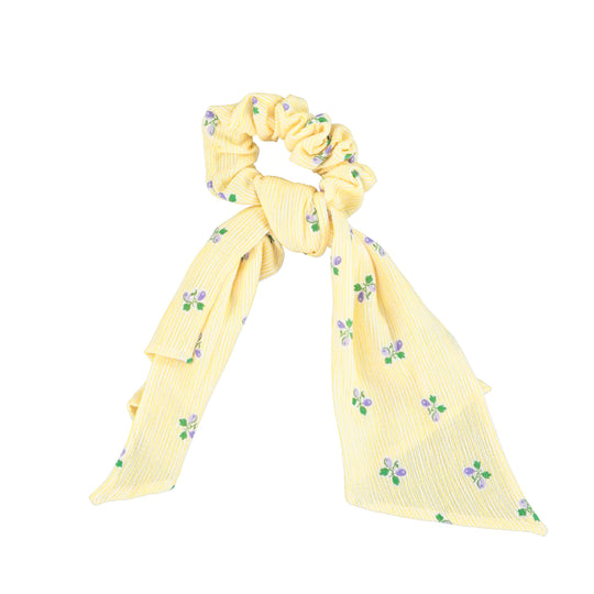 Piupiuchick scrunchie yellow with little flowers