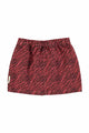 Falda mini burdeos con cebra print de Piupiuchick-vista trasera.