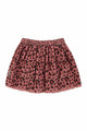 Falda rosa de animal print de pana de Piupiuchick, vista trasera.