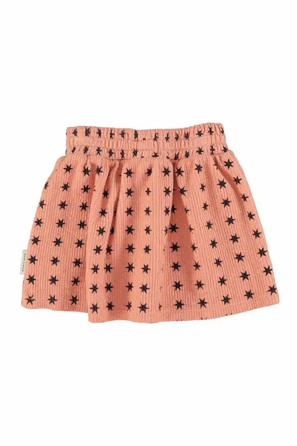 Falda rosa con estrellas para niña de Piupiuchick moda sostenible