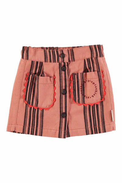 Short skirt | pink with black stripes Piupiuchick