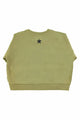 Vista trasera de sudadera verde con estampado de tigre, Piupiuchick.
