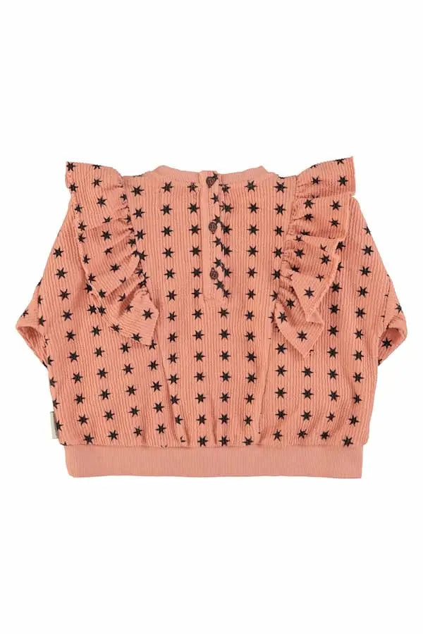 Sudadera | rosa con estrellas negras Piupiuchick