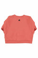Vista trasera de la sudadera rosa con texto "Groupie" en el pecho, Piupiuchick.