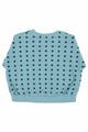 Sudadera azul con estrellas negras de Piupiuchick, vista trasera.