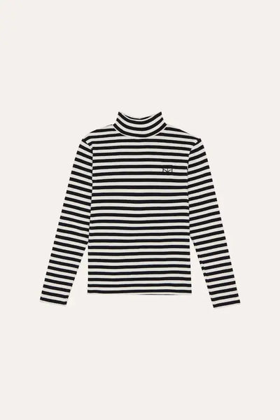 Grey Stripes Turtle Neck Tshirt The Campamento