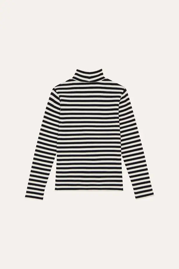 Grey Stripes Turtle Neck Tshirt The Campamento
