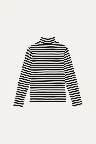 Grey Stripes Turtle Neck Tshirt The Campamento