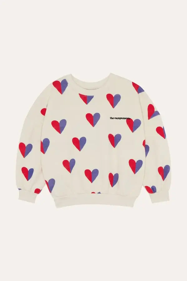Bicolor Hearts Sweatshirt The Campamento