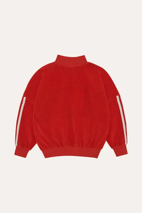 Red Contrast Sweatshirt The Campamento