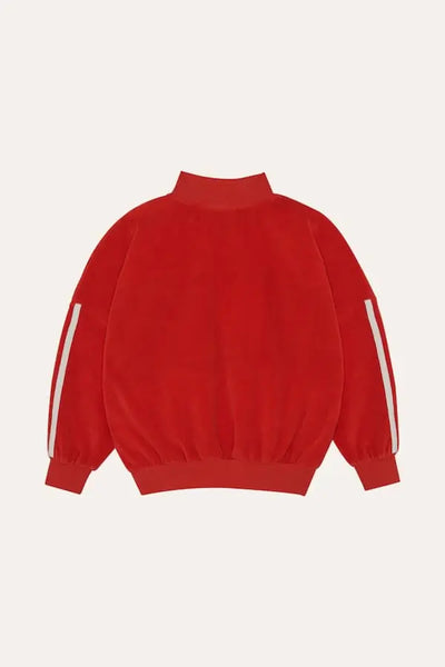 Red Contrast Sweatshirt The Campamento