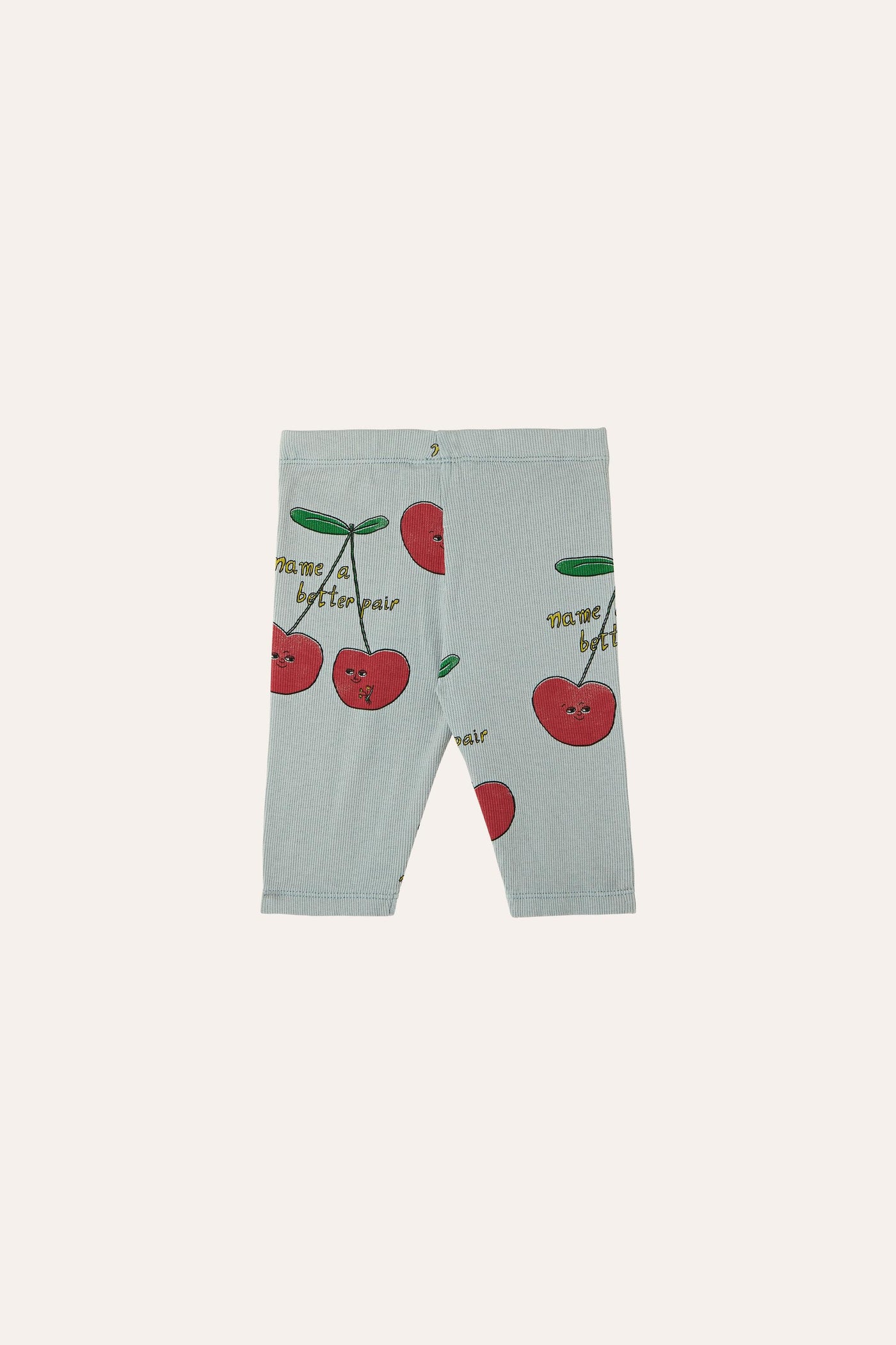 The Campamento baby blue leggings with cherry print