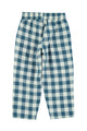 Vista atras de pantalon de cuadros blancos y azules de Piupiuchick
