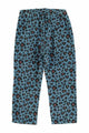 Pantalones azules de pana con estampado de animal print para niños y niñas de Piupiuchick- vista trasera.