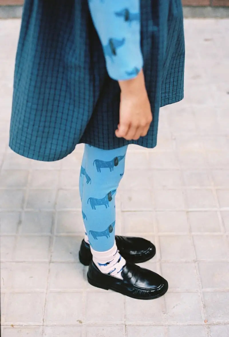 Blue Dog All Over Weekend House Kids Leggings