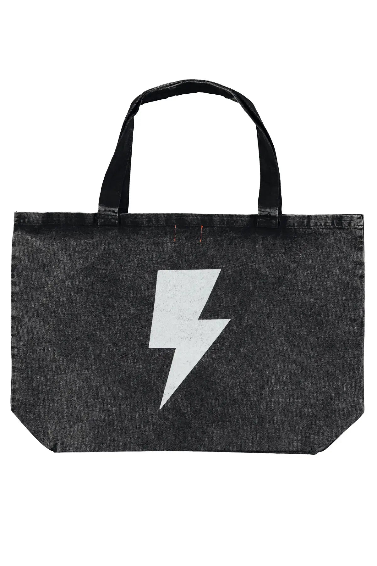 Bolsa XL | lavado negro con texto "rock & roll" Piupiuchick
