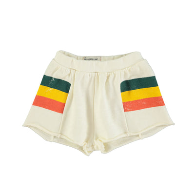 Pantalones cortos| crudo con rayas multicolor Piupiuchick