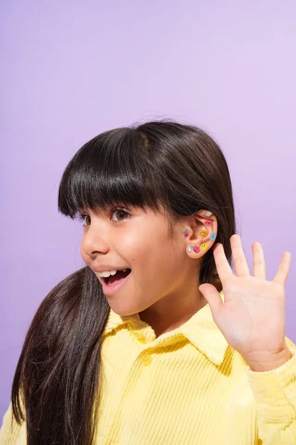 Kawaii Omy sticker earrings