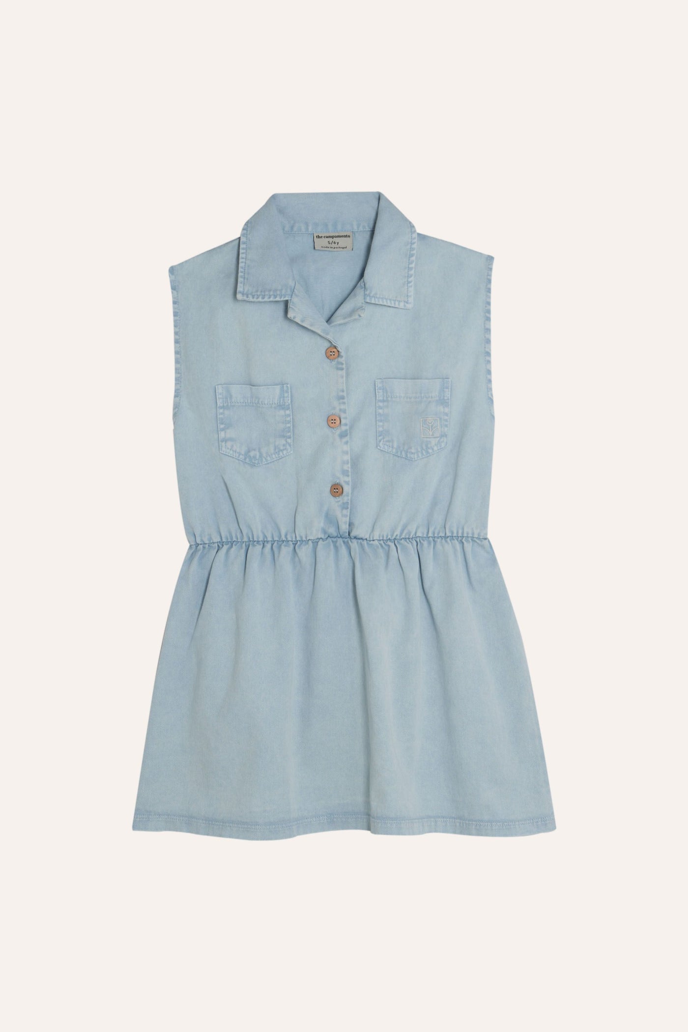 Vestido denim azul claro The Campamento