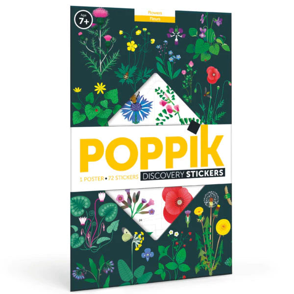 Poppik Gran poster de pegatinas flores