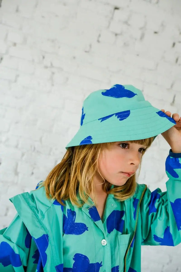 Sombrero turquesa pájaros Holi & Love