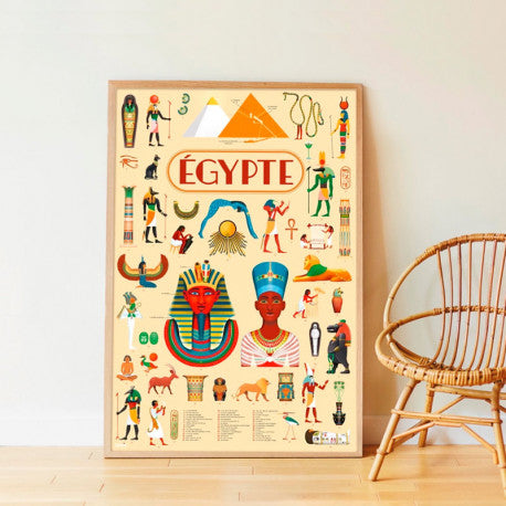 Poppik Gran poster de pegatinas Egipto