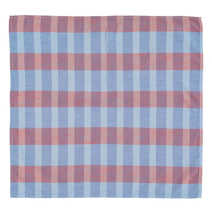 Bandana cuadros azul/ lila