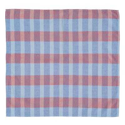 Bandana cuadros azul/ lila