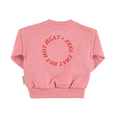 Piupiuchick sweatshirt pink w/ heart print