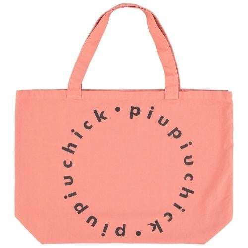 Piupiuchick XL logo bag pink