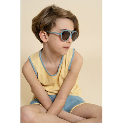 Grech&Co Gafas de Sol Aviator Polarizadas Sky Blue (3-8 años)
