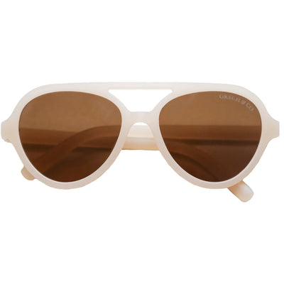 Grech&Co Polarized Aviator Sunglasses Creamy White (3-8 años)