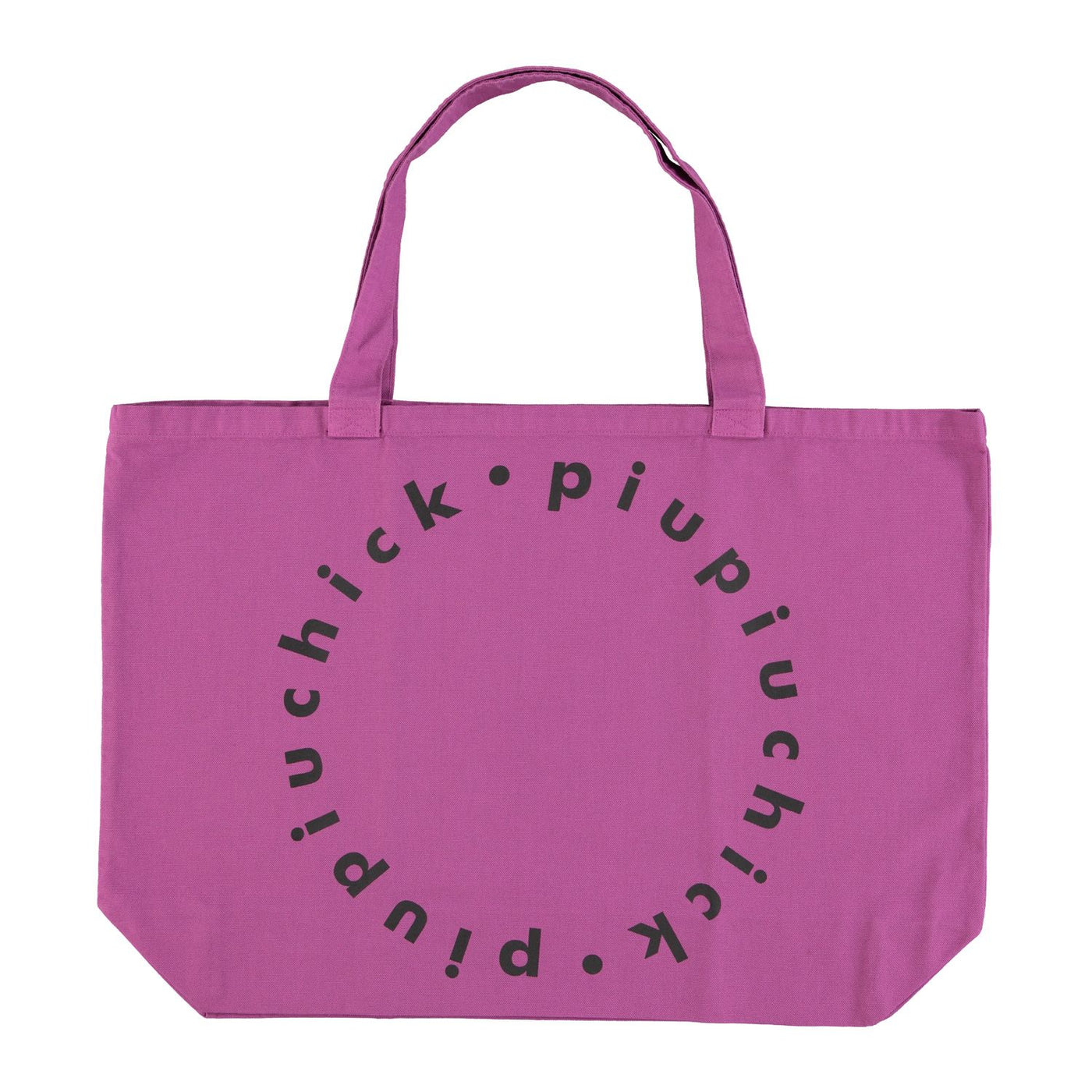 Bolsa XL con logo  / fucsia Piupiuchick