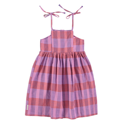 Vestido largo| cuadros lila Piupiuchick