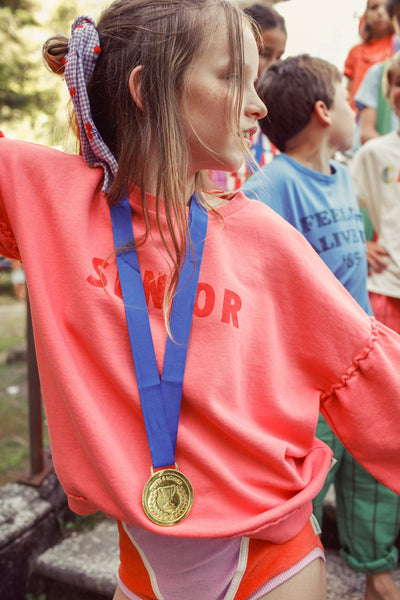 Sudadera | rosa con estampado "senior" Piupiuchick