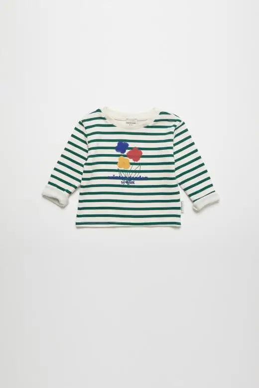 Camiseta bebé rayas Winter Garden