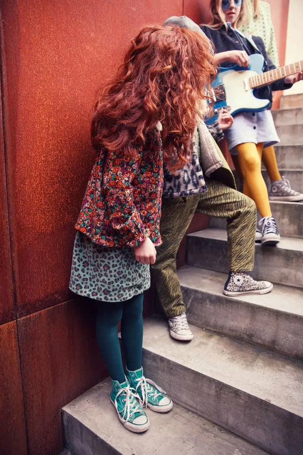 Blusa con cuello Peter Pan I Multicolor con flores Piupiuchick