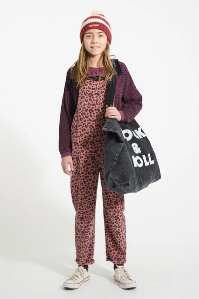 Bolsa XL | lavado negro con texto "rock & roll" Piupiuchick
