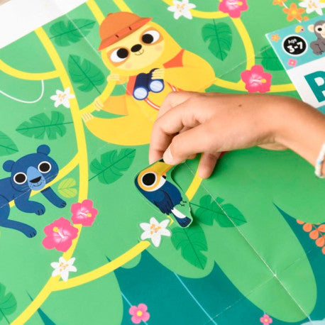 Poppik poster creativo jungla + 150 pegatinas