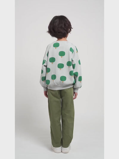 Bobo Choses green tree print sweatshirt
