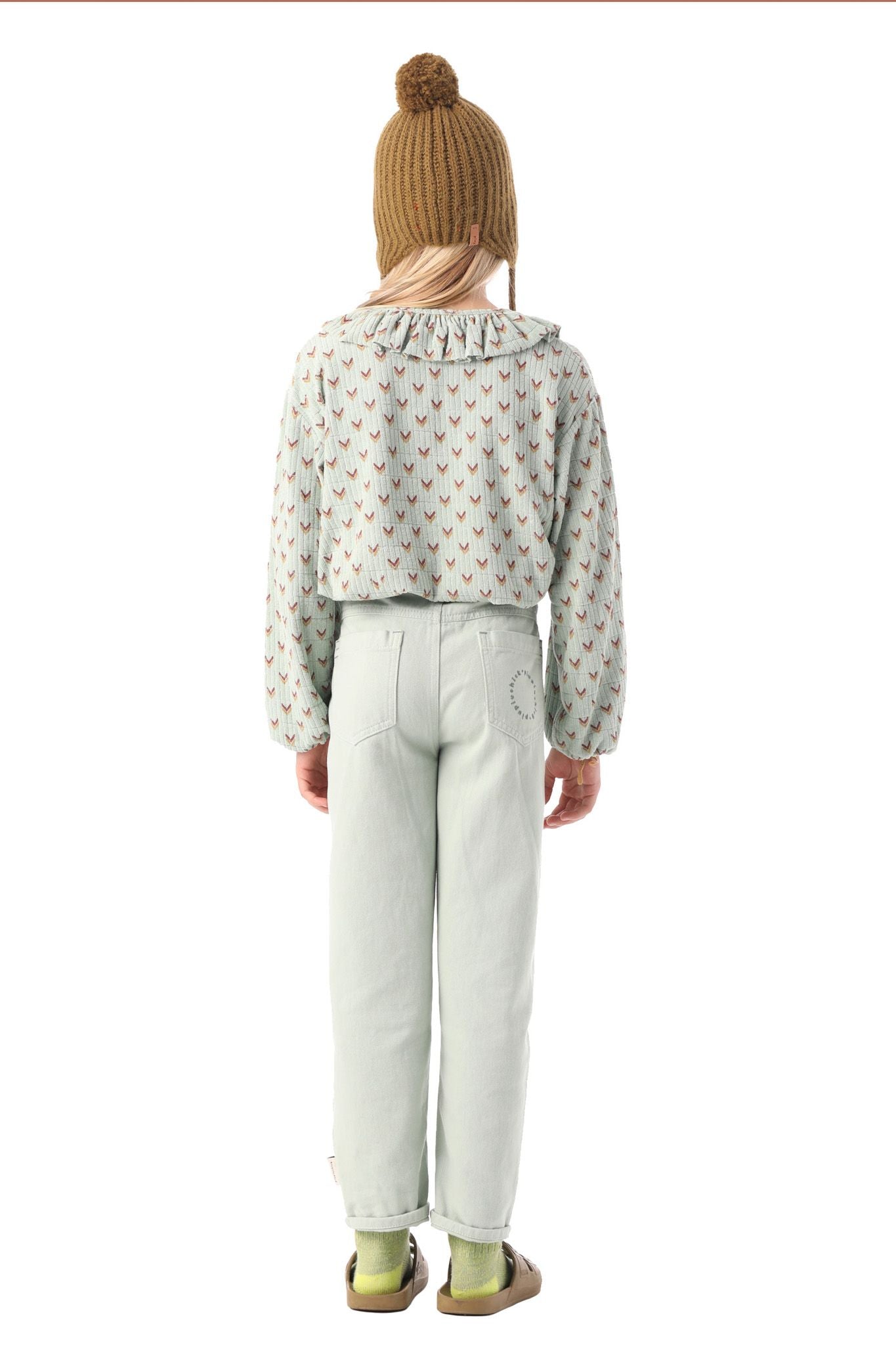 Piupiuchick pantalón verde claro mom fit