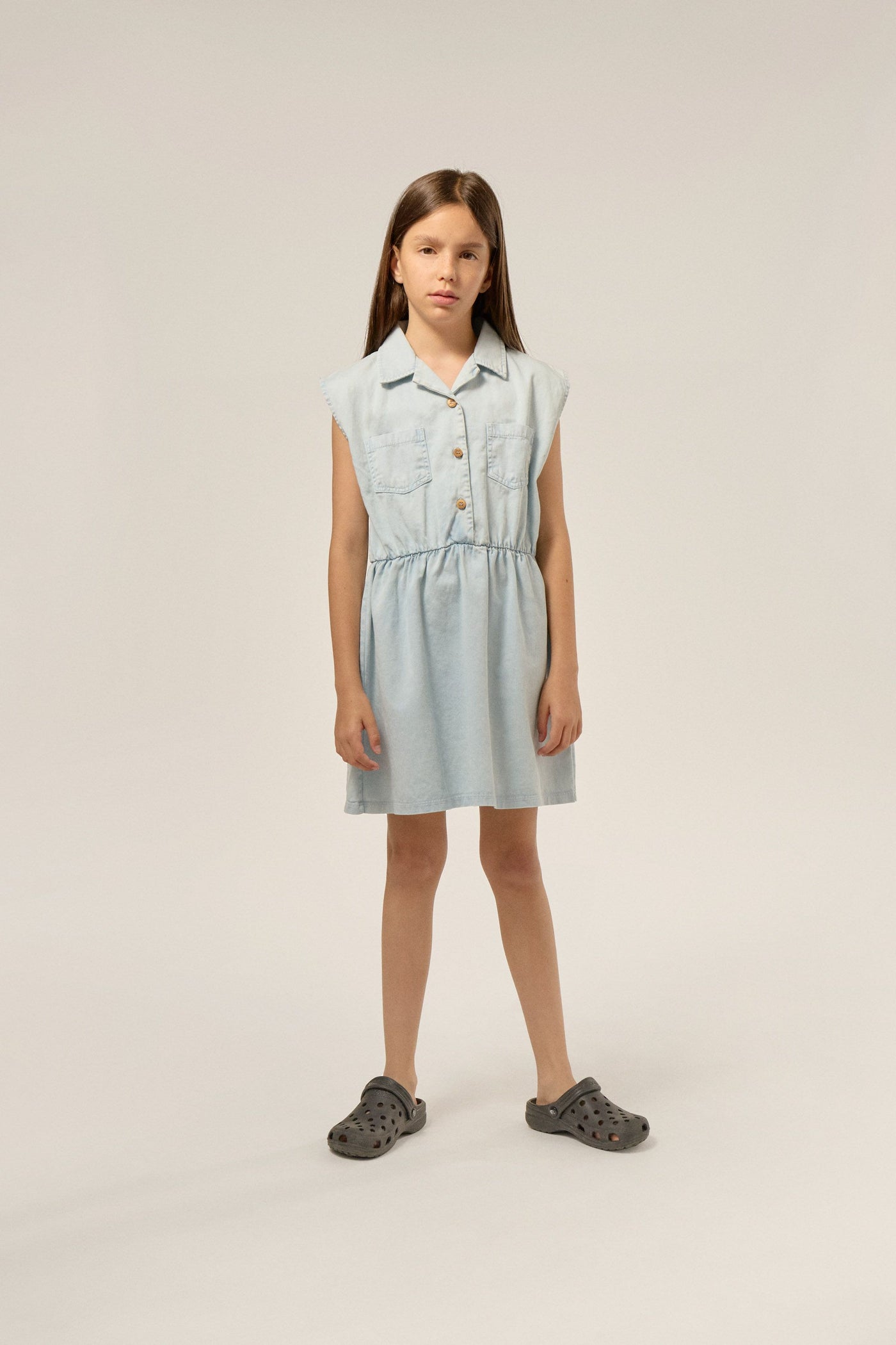 Vestido denim azul claro The Campamento