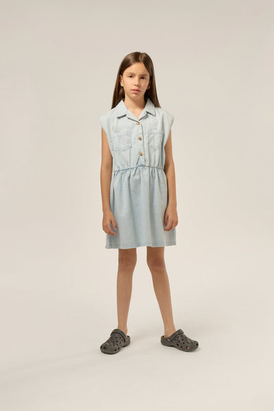 Vestido denim azul claro The Campamento