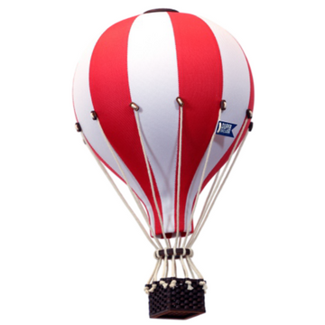 Super Balloon globo blanco rojo talla M