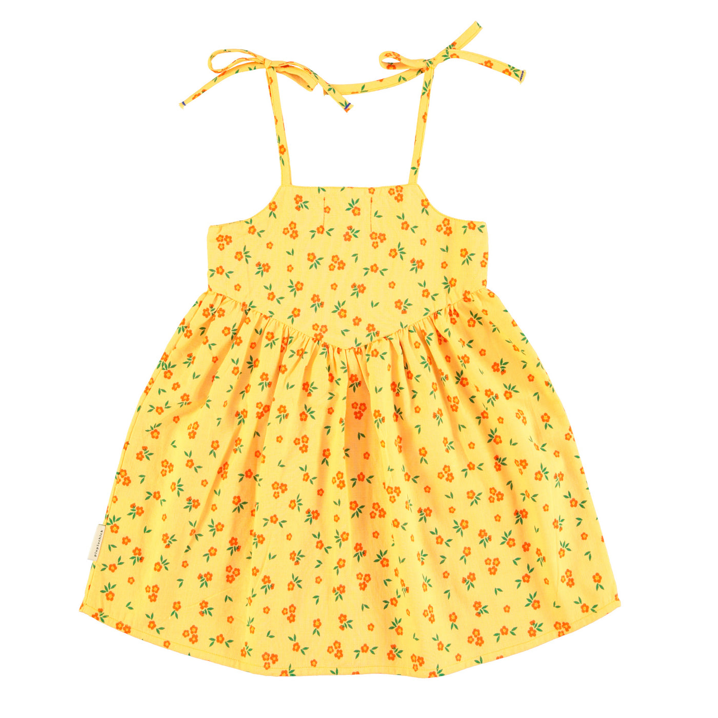 Vestido corto | amarillo con flores Piupiuchick