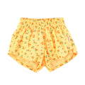 Shorts amarillos con flores para niña Piupiuchick